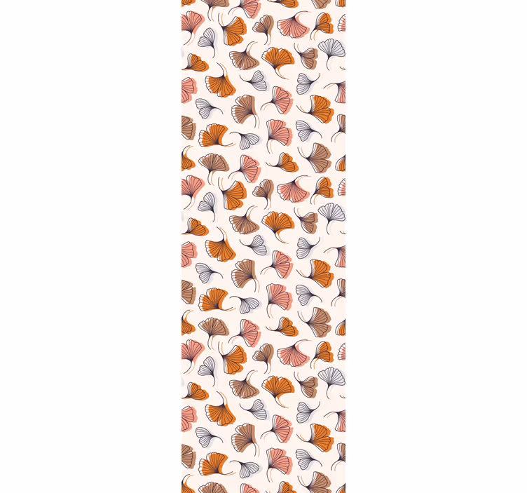 Estore de rolo empresa folhas de ginkgo desenhadas à mão - TenStickers
