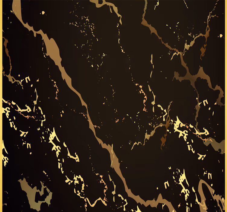 Estore de rolo empresa textura de mármore preto e ouro - TenStickers