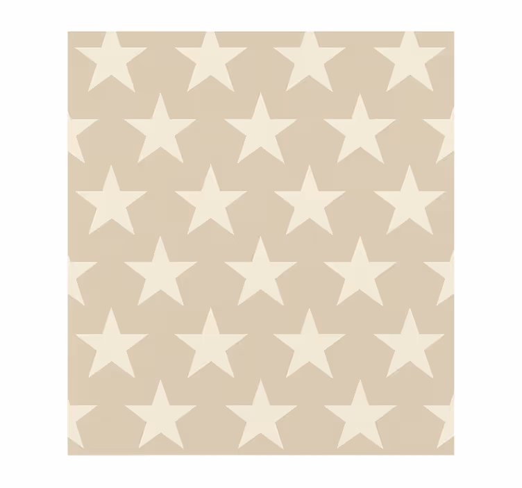 Estore de rolo juvenil padrão de estrelas bege - TenStickers