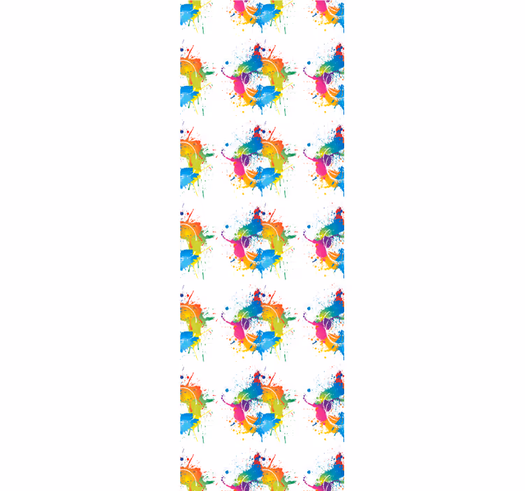 Estore de rolo juvenil fundo colorido - TenStickers