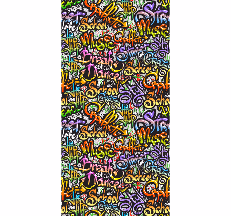 Estore de rolo juvenil texto de parede graffiti - TenStickers