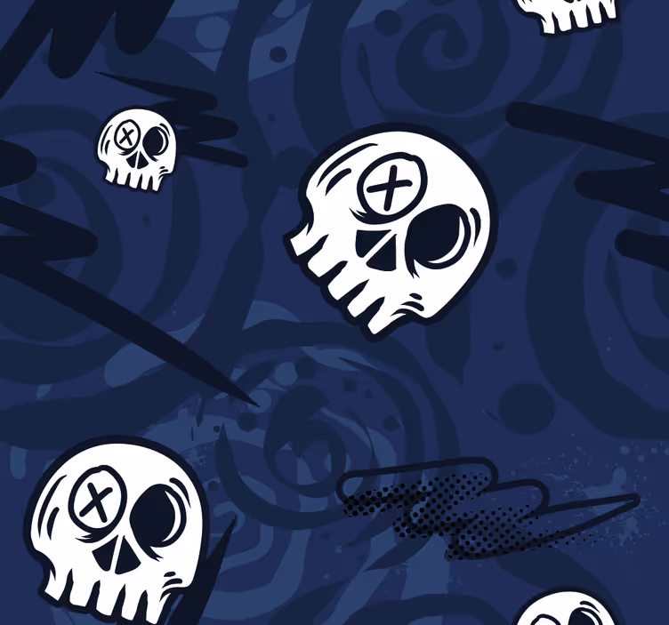 Estore de rolo juvenil caveiras de graffiti - TenStickers