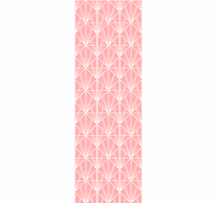 Estore de rolo modernos padrão geométrico rosa - TenStickers
