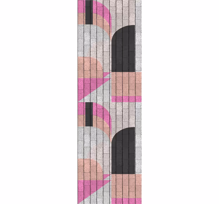 Estore de rolo modernos formas abstratas em tijolos - TenStickers