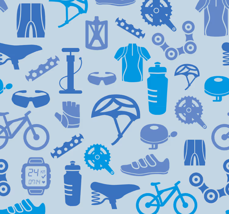 Estore de rolo modernos elementos de ciclismo - TenStickers