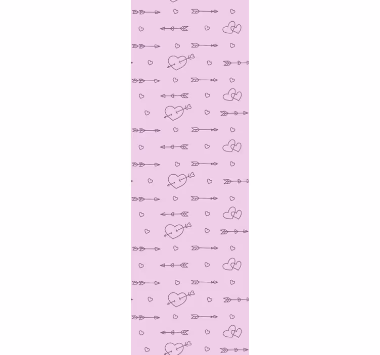 Estore de rolo modernos silhuetas de corações decorativos - TenStickers