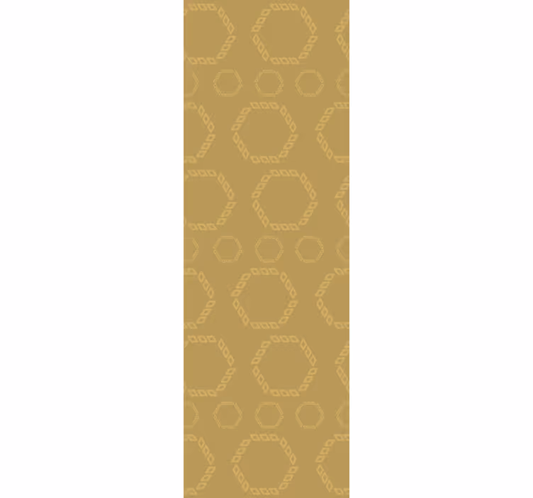 Estore de rolo modernos padrões hexagonais dourados - TenStickers