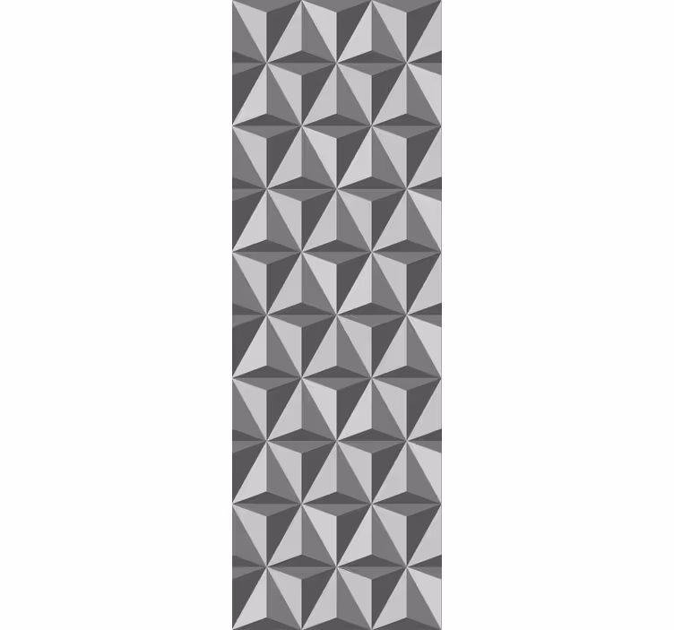 Estore de rolo modernos com azulejos triangulares escuros - TenStickers