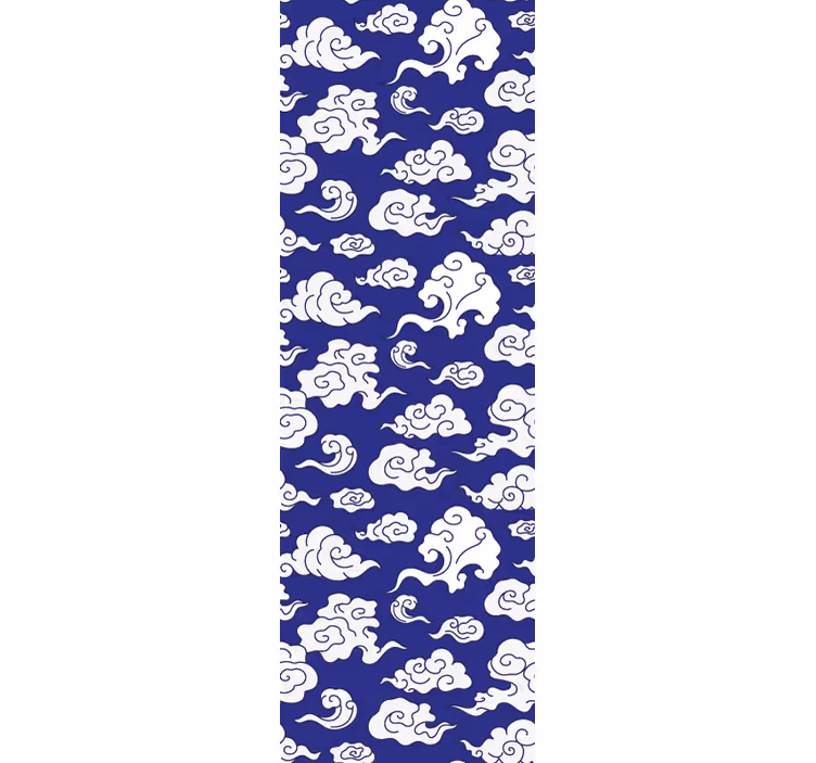Estore de rolo modernos nuvens brancas em fundo azul - TenStickers