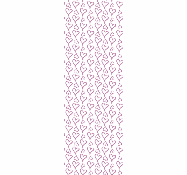 Estore de rolo modernos ícones de coração ilustrados rosa - TenStickers
