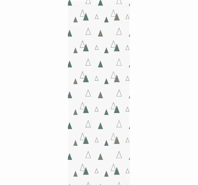 Estore de rolo modernos cores da natureza em triângulos - TenStickers