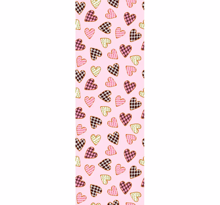 Estore de rolo modernos biscoitos de coração fofos - TenStickers