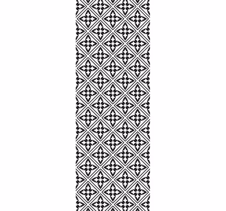 Estore de rolo modernos com azulejos florais - TenStickers