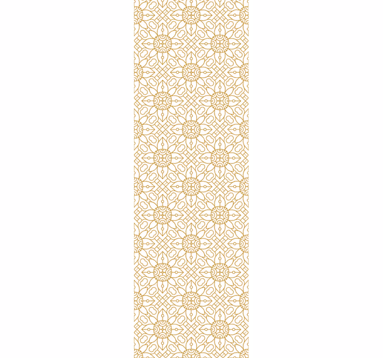 Estore de rolo modernos padrão floral branco moderno - TenStickers
