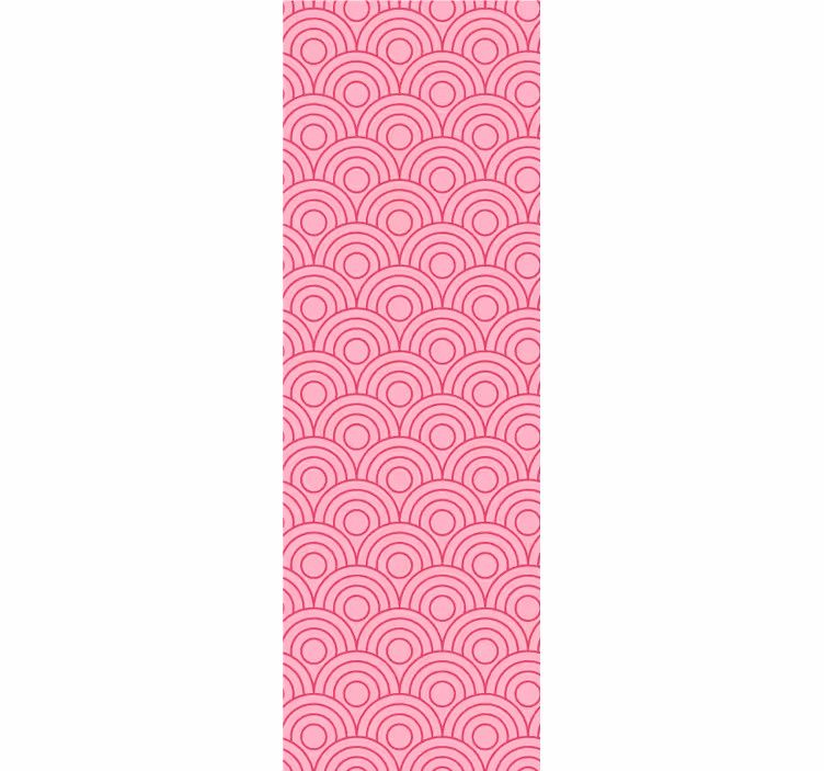 Estore de rolo modernos em forma de rosa claro e escuro - TenStickers