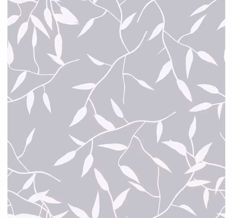 Estore de rolo modernos ramo branco - TenStickers