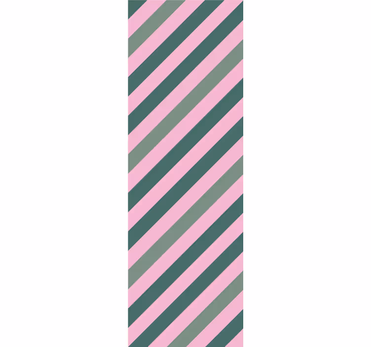 Estore de rolo modernos em bloco de cores rosa e verde - TenStickers