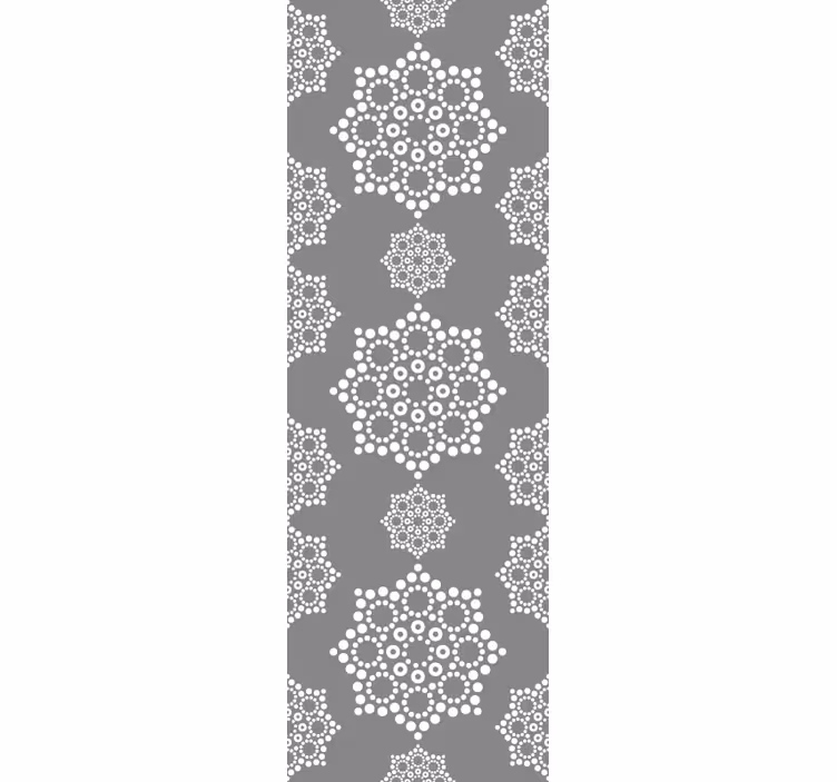 Estore de rolo modernos padrão de pontos mandala - TenStickers