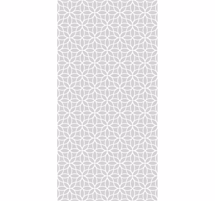 Estore de rolo modernos padrão moderno cinza e branco - TenStickers