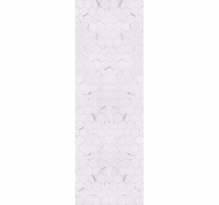 Estore de rolo modernos azulejos hexagonais cinza elegante - TenStickers