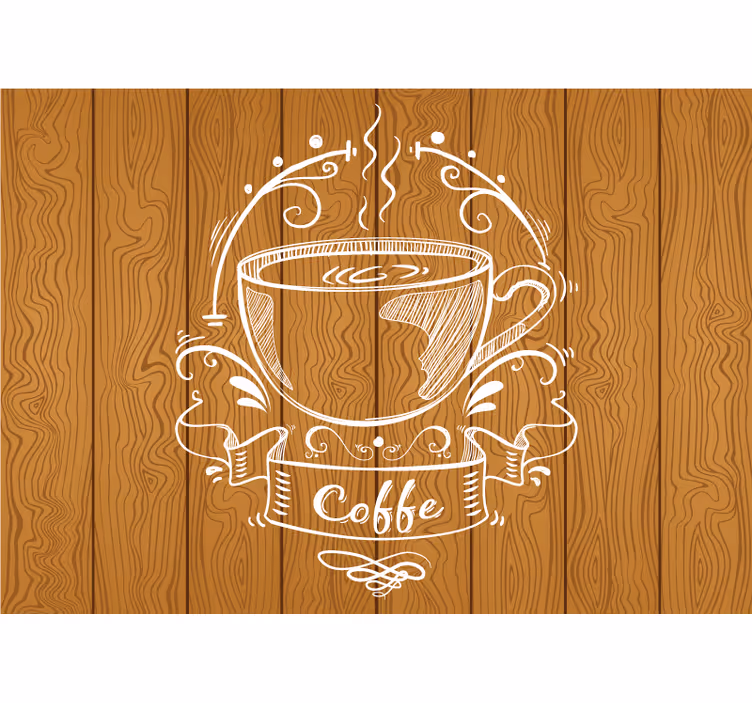 Estore de rolo para cozinha painéis de madeira café - TenStickers