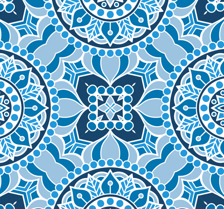 Estore de rolo casa de banho estilo mandala - TenStickers