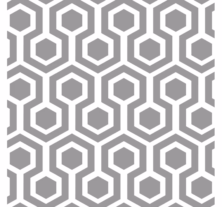 Estore de rolo cinzento padrão hexagonal cinza - TenStickers