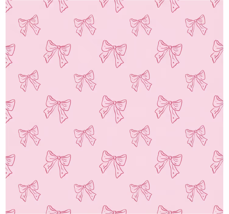Estore de rolo rosa com padrão de laços rosas - TenStickers