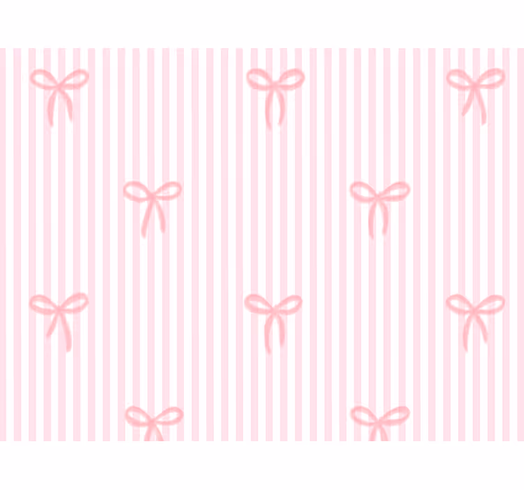 Estore de rolo rosa listras e laços rosas - TenStickers