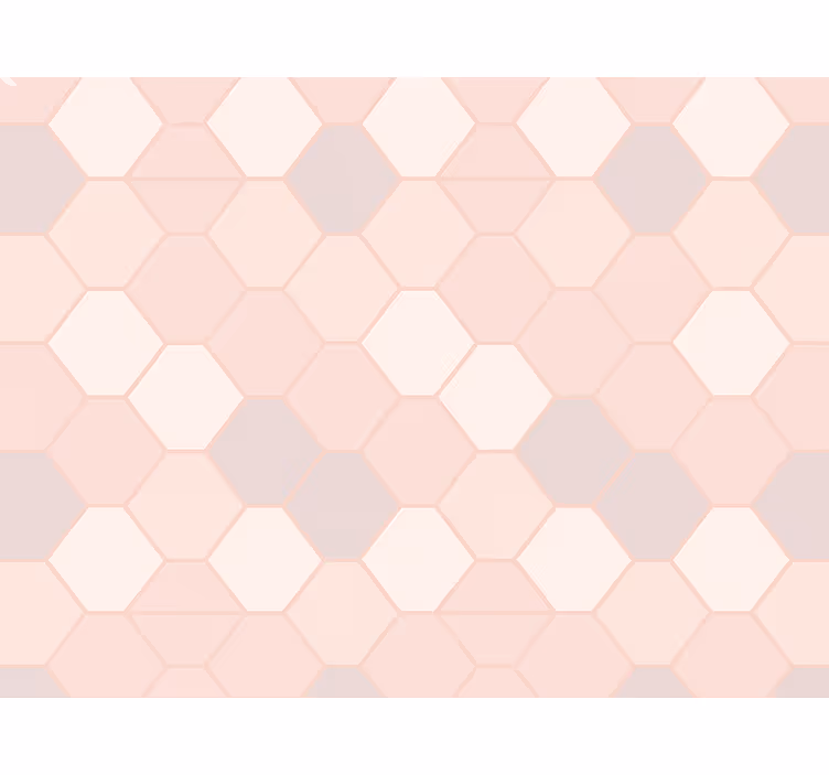 Estore de rolo rosa figuras abstratas modernas em rosa - TenStickers