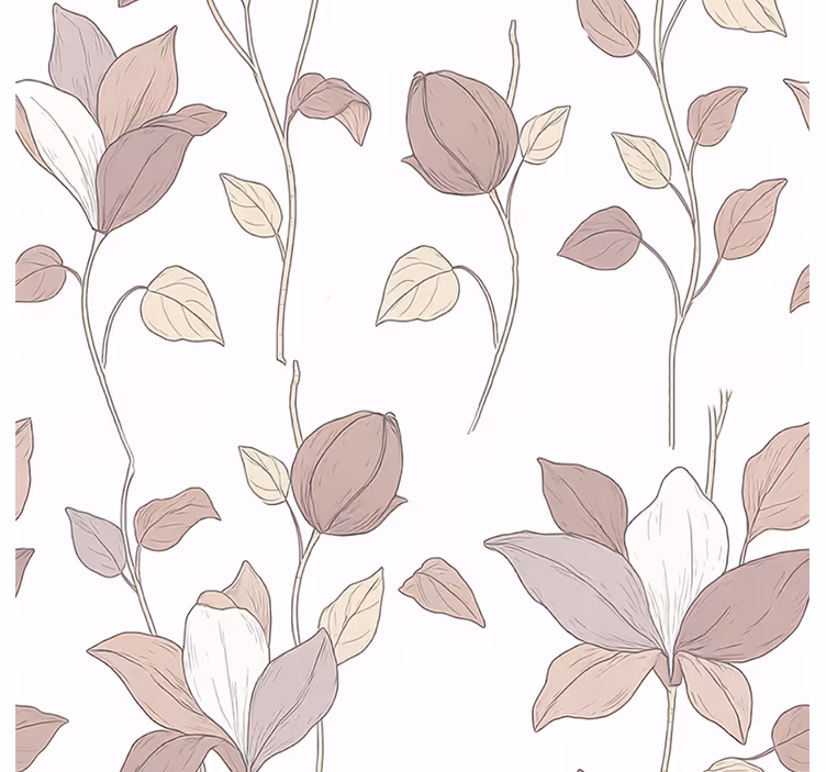 Estore de rolo rosa floral pink - TenStickers