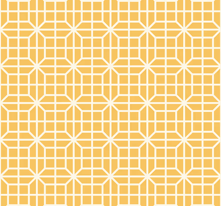 Estore de rolo amarelo padrão geométrico - TenStickers
