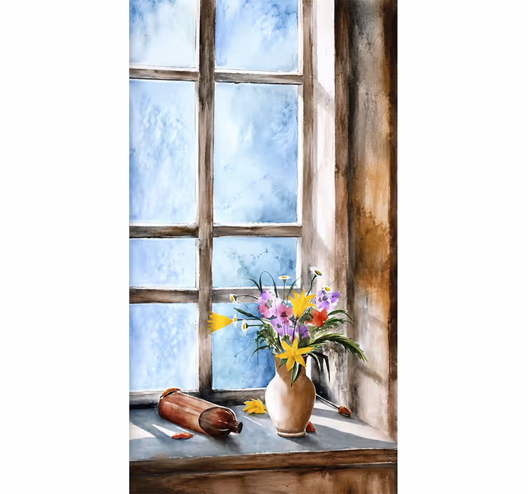 Estore de rolo para cozinha plantas vintage - TenStickers
