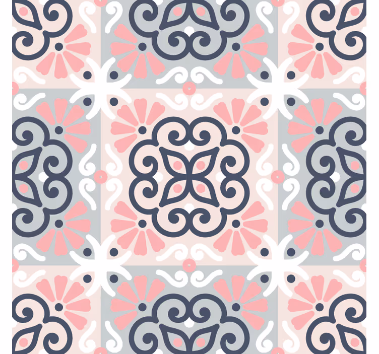 Estore de rolo para cozinha azulejo mandala - TenStickers