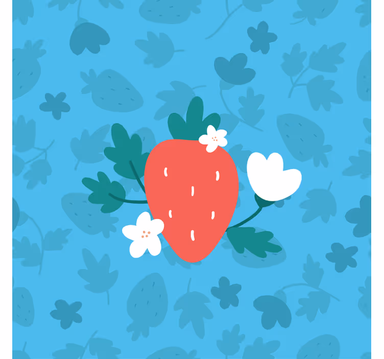 Estore de rolo para cozinha padrão de frutas e flores - TenStickers