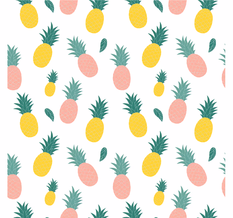 Estore de rolo para cozinha estampa abacaxi - TenStickers