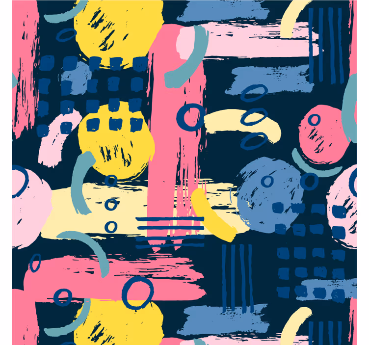 Estore de rolo para sala abstratos coloridos - TenStickers