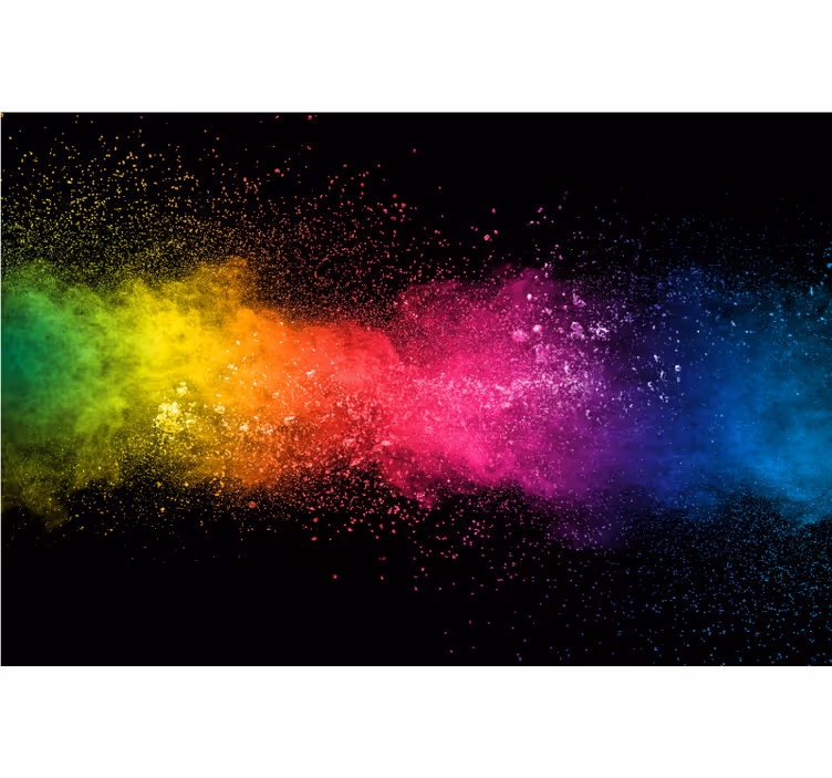 Estore de rolo para sala splash multicolorido - TenStickers
