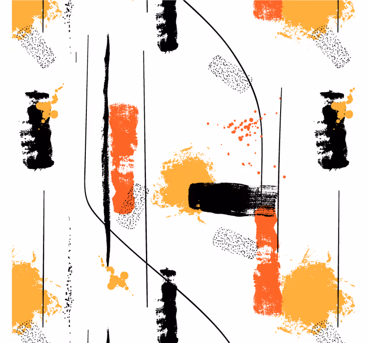 Estore de rolo para sala arte abstrata linear - TenStickers