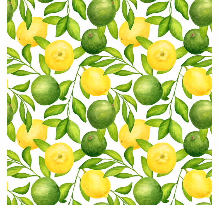 Estore de rolo para sala limões e limas - TenStickers