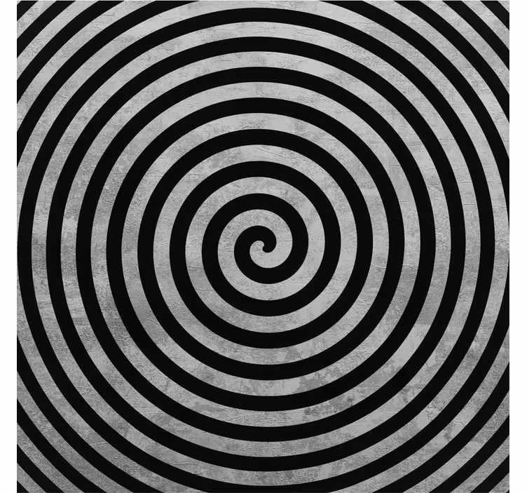 Estore de rolo para sala espiral preto e branco - TenStickers