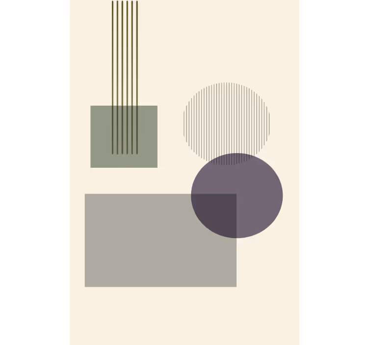 Estore de rolo para sala formas geométricas suaves - TenStickers