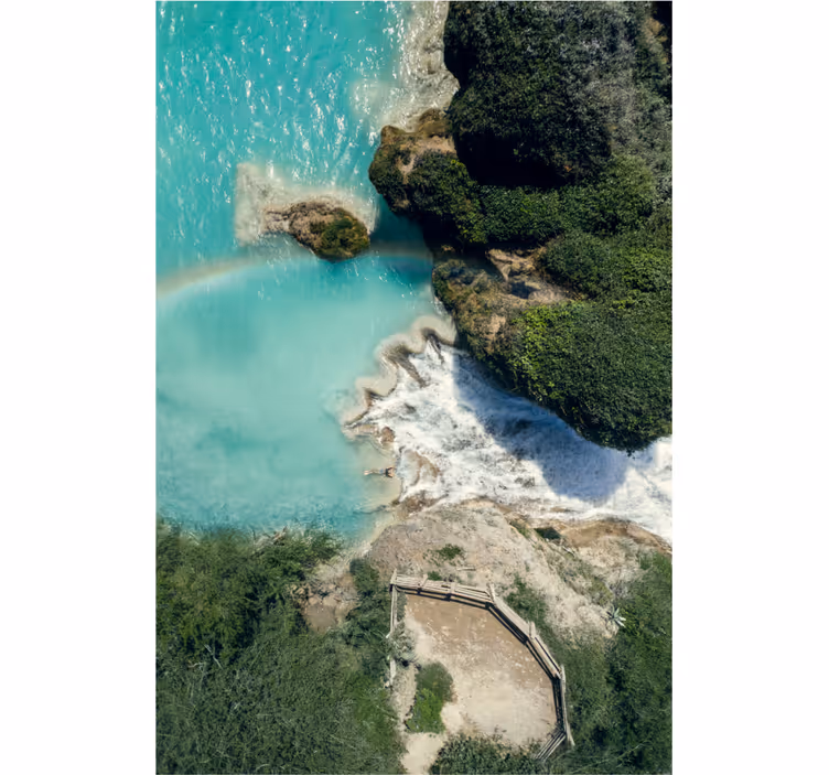 Estore de rolo para sala conexão de lago e mar - TenStickers