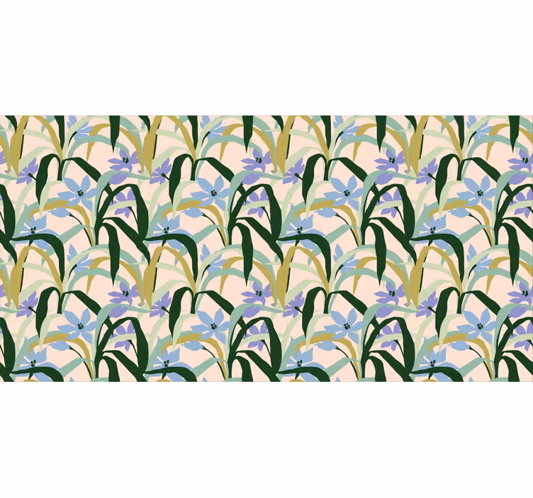 Estore de rolo para sala folhas abstratas coloridas - TenStickers
