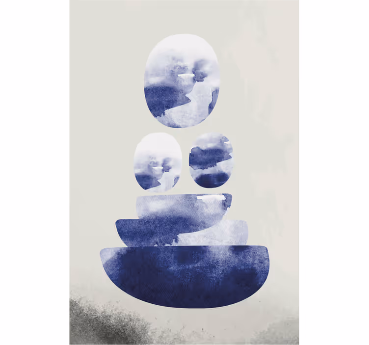 Estore de rolo para sala forma azul - TenStickers