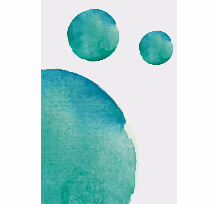 Estore de rolo para sala aquarela abstrata em azul - TenStickers