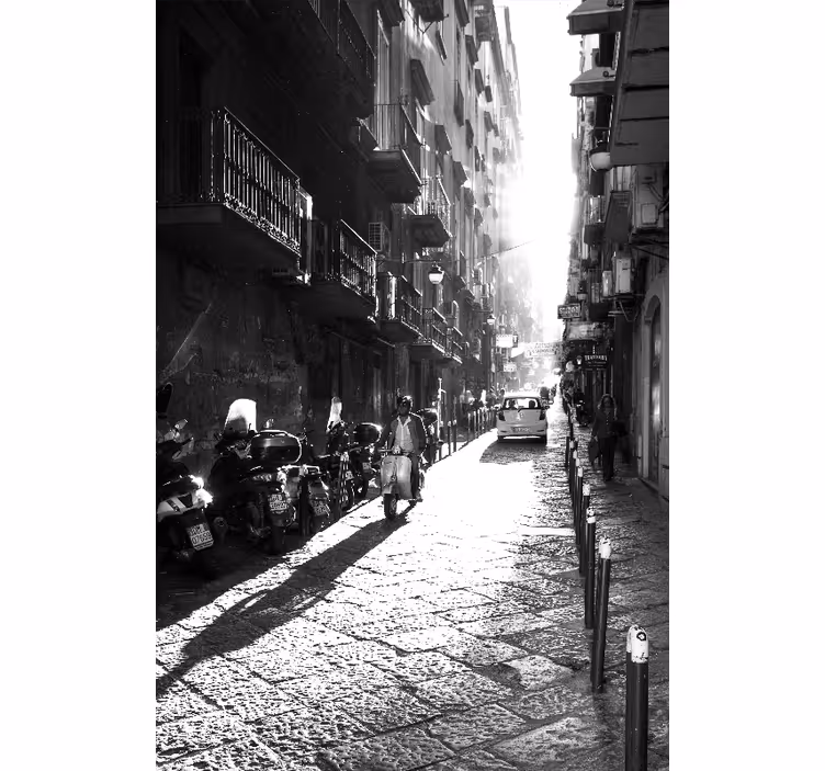 Estore de rolo para sala naples vintage - TenStickers