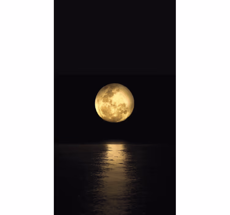 Estore de rolo preto luz da lua dourada - TenStickers