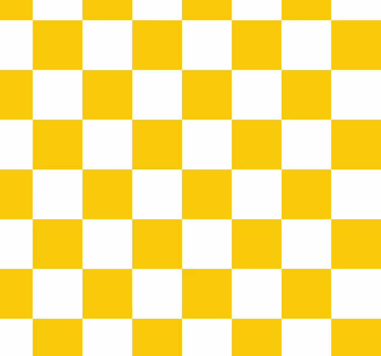 Estore de rolo amarelo com padrão quadriculado - TenStickers