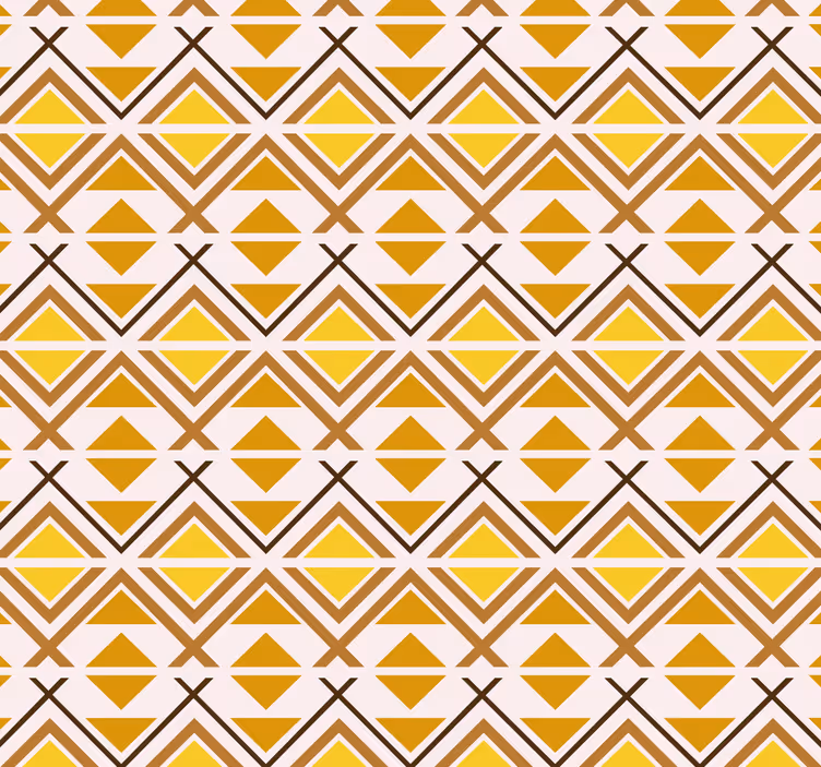 Estore de rolo amarelo design gráfico geométrico - TenStickers